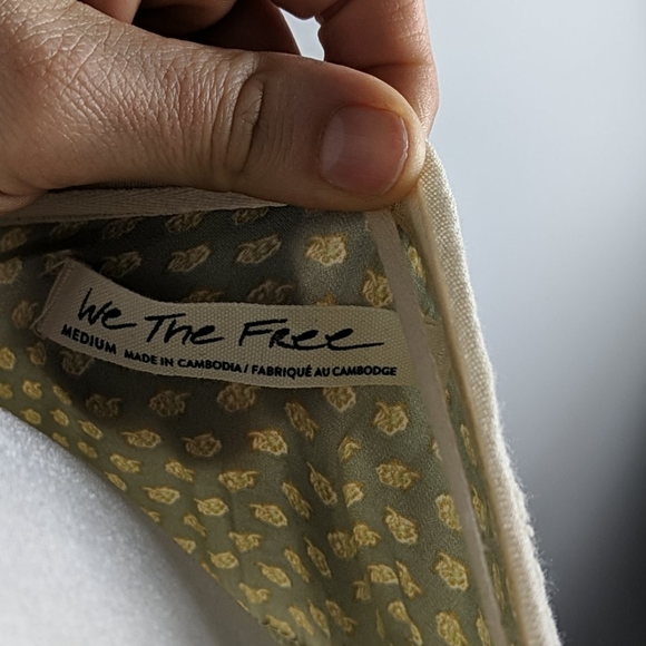 Free people ivory Ecru boho top medium - Picture 8 of 8